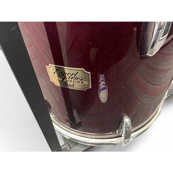 Used Pearl 4 Piece Export Wine Red Drum Kit