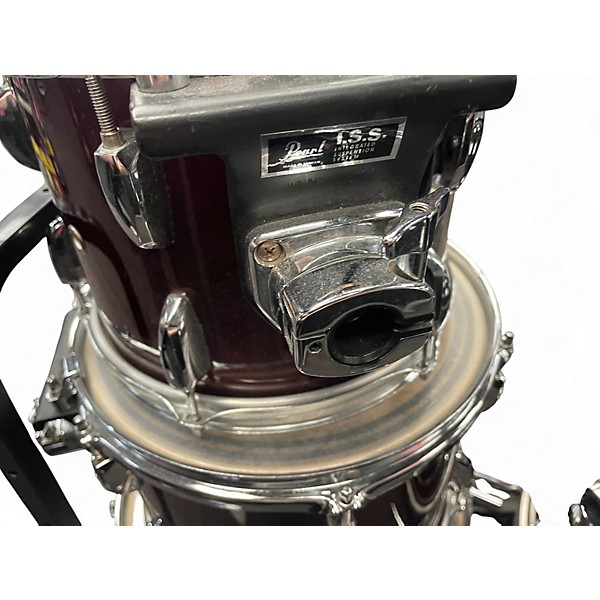 Used Pearl 4 Piece Export Wine Red Drum Kit