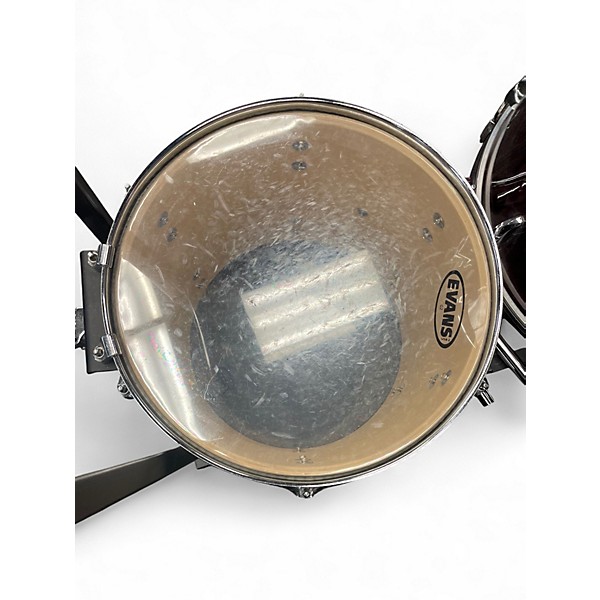 Used Pearl 4 Piece Export Wine Red Drum Kit