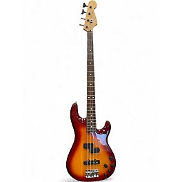 Used Fender Zone Cherry Sunburst Electric Bass Guitar