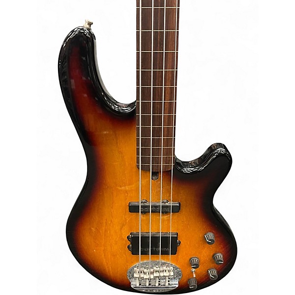 Used Lakland Skyline 44-02 Fretless Sunburst Electric Bass Guitar