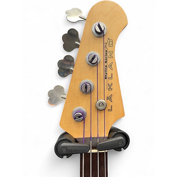 Used Lakland Skyline 44-02 Fretless Sunburst Electric Bass Guitar
