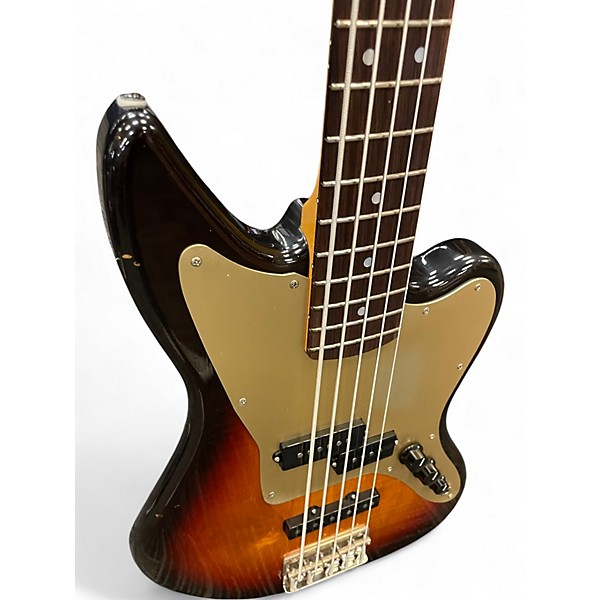 Used Black Smoke boutique PJ style bass 2 Tone Sunburst Electric Bass Guitar