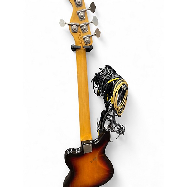 Used Black Smoke boutique PJ style bass 2 Tone Sunburst Electric Bass Guitar