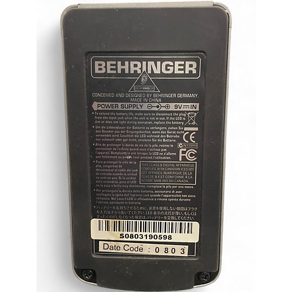 Used Behringer DD400 Digital Delay Effect Pedal