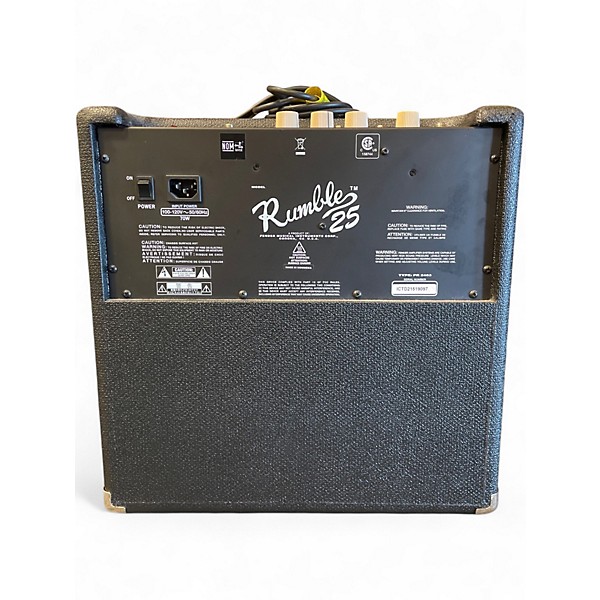Used Fender Rumble 25 25W 1x10 Bass Combo Amp