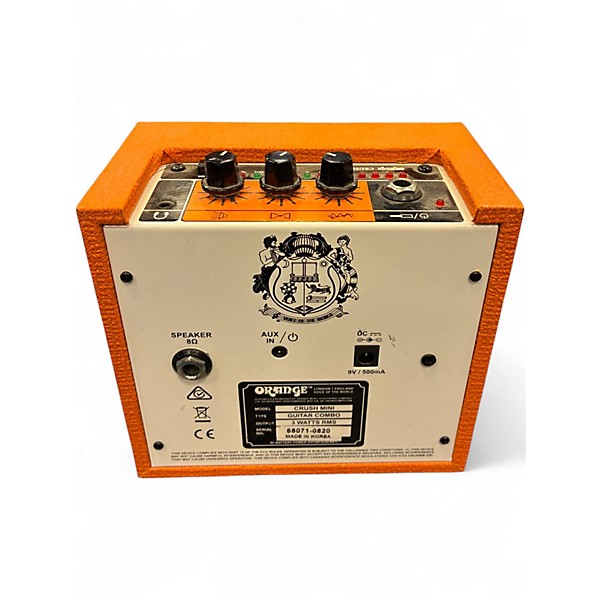 Used Orange Amplifiers Orange Crush Mini Battery Powered Amp