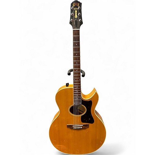 Vintage 1980s Guild F-45 Vintage Natural Acoustic Electric Guitar