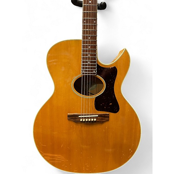 Vintage 1980s Guild F-45 Vintage Natural Acoustic Electric Guitar