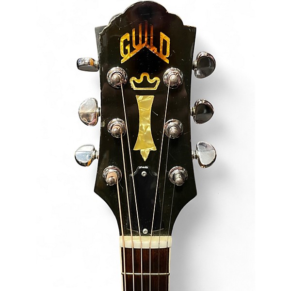 Vintage 1980s Guild F-45 Vintage Natural Acoustic Electric Guitar