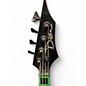 Used Dean Custom Zone 4-String Neon Green Electric Bass Guitar