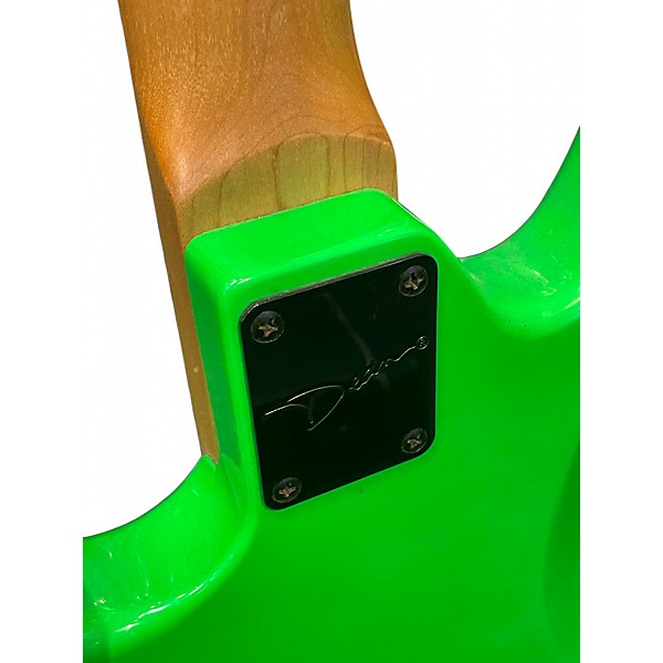 Used Dean Custom Zone 4-String Neon Green Electric Bass Guitar