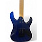Used Ibanez GRX70QA LH Trans Blue Solid Body Electric Guitar