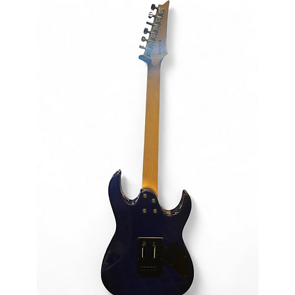 Used Ibanez GRX70QA LH Trans Blue Solid Body Electric Guitar