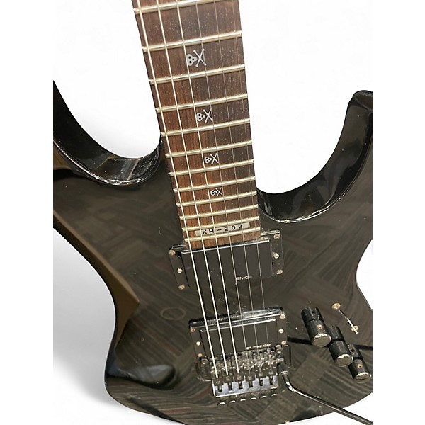 Used ESP LTD KH202 Kirk Hammett Signature Black Solid Body Electric Guitar