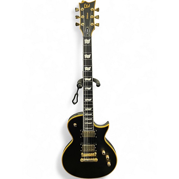 Used ESP EC1000 Black and Gold Solid Body Electric Guitar
