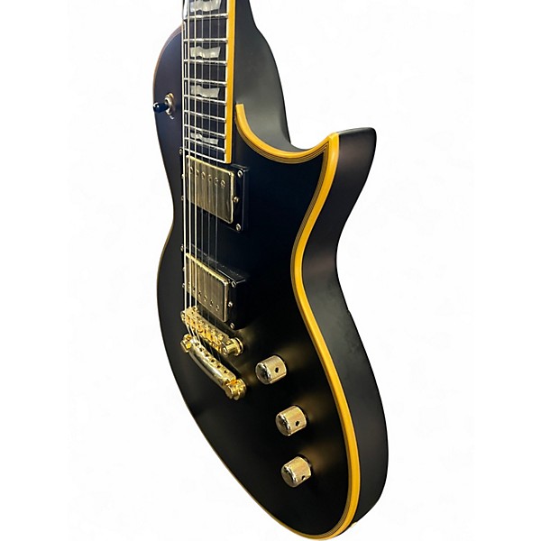 Used ESP EC1000 Black and Gold Solid Body Electric Guitar