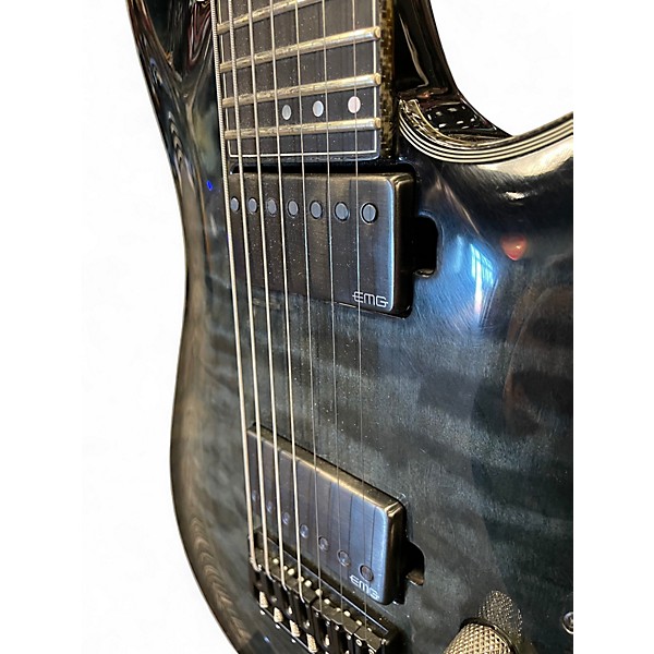 Used Schecter Guitar Research HELLRAISER C7 HYBRID BLACK BURST Solid Body Electric Guitar