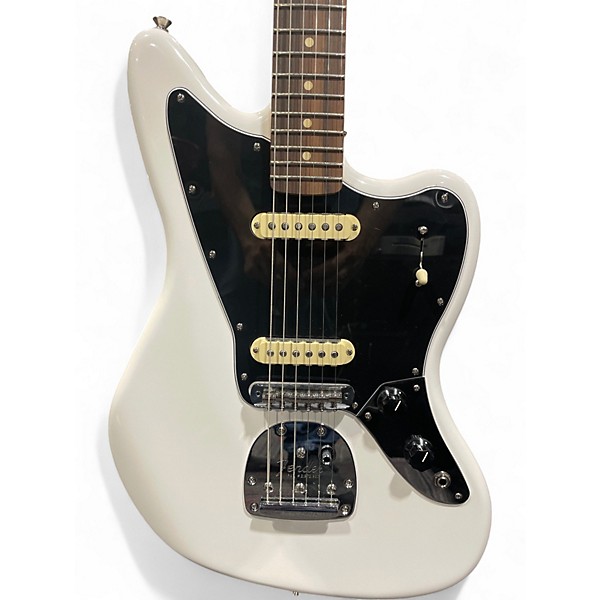 Used Fender Player II Jaguar Polar White Solid Body Electric Guitar