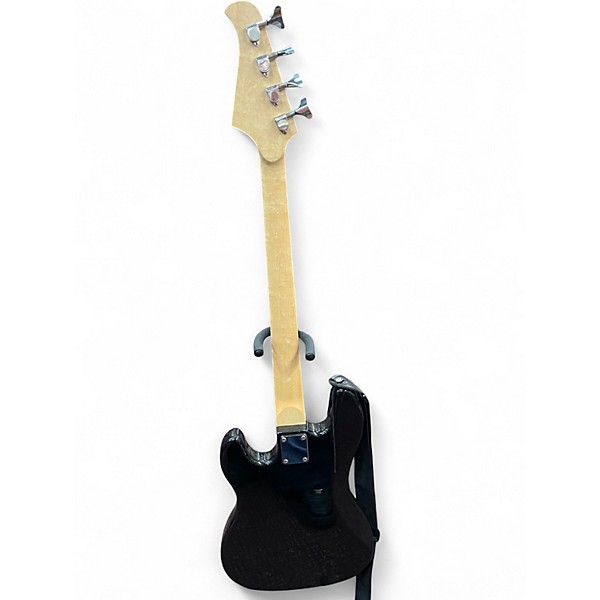 Used Silvertone 4 STRING BASS Black Electric Bass Guitar