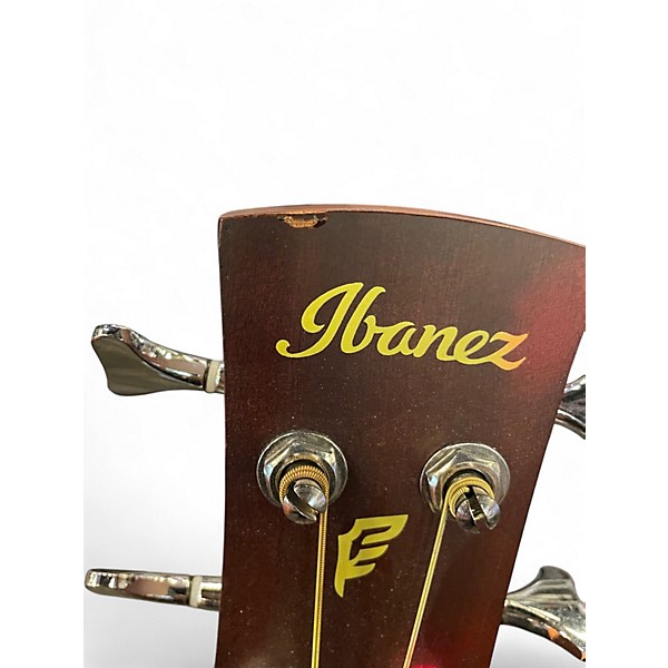 Used Ibanez PCBE12 Natural Acoustic Bass Guitar