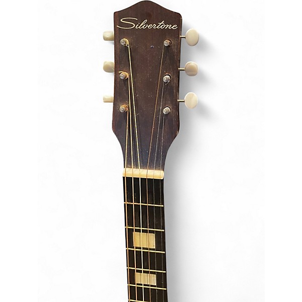Used Silvertone H-615 Sunburst Acoustic Guitar