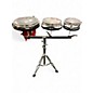 Used Remo Multiple Rototom Set with Stand Black Roto Toms