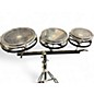 Used Remo Multiple Rototom Set with Stand Black Roto Toms