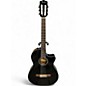 Used Fender CN-140SCE Black Classical Acoustic Electric Guitar thumbnail