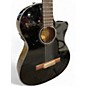 Used Fender CN-140SCE Black Classical Acoustic Electric Guitar