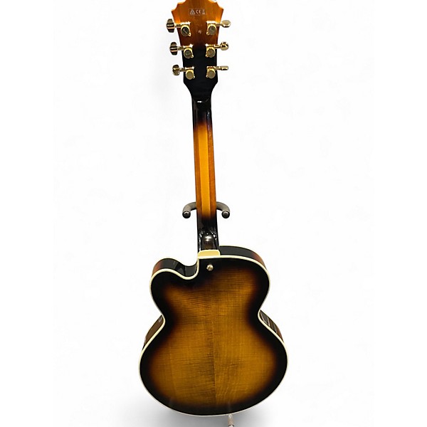 Used Ibanez AF95FM Antique Yellow Sunburst Hollow Body Electric Guitar