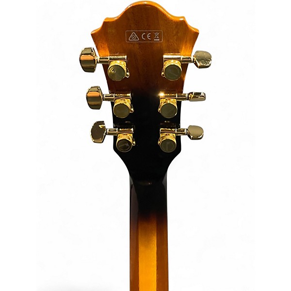 Used Ibanez AF95FM Antique Yellow Sunburst Hollow Body Electric Guitar