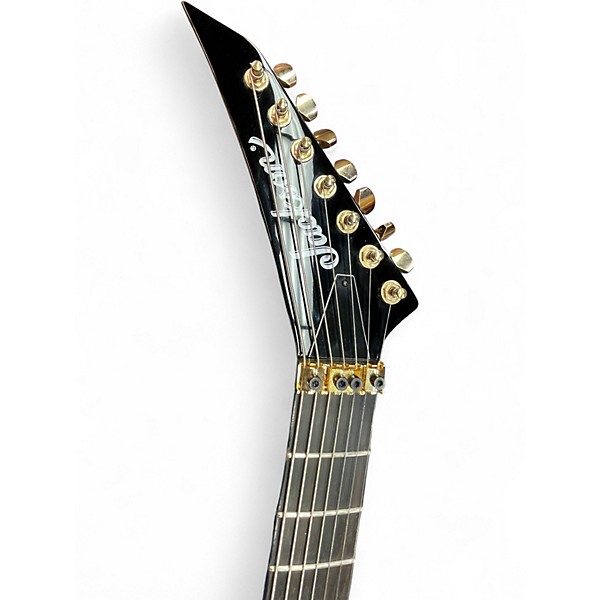 Used Jackson MARK HEYLMUN RR24-7 Black and White Solid Body Electric Guitar