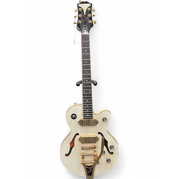 Used Epiphone Wildkat Royale Pearl White Hollow Body Electric Guitar