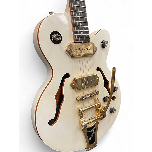 Used Epiphone Wildkat Royale Pearl White Hollow Body Electric Guitar