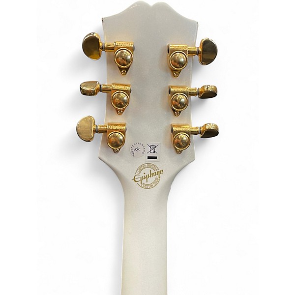 Used Epiphone Wildkat Royale Pearl White Hollow Body Electric Guitar