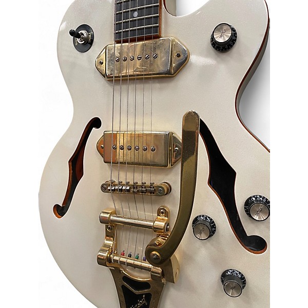 Used Epiphone Wildkat Royale Pearl White Hollow Body Electric Guitar