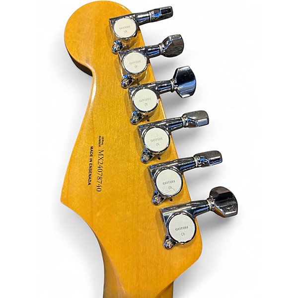 Used Fender Kurt Cobain Jaguar 3 Tone Sunburst Solid Body Electric Guitar