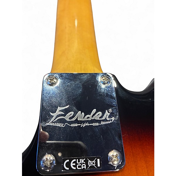 Used Fender Kurt Cobain Jaguar 3 Tone Sunburst Solid Body Electric Guitar