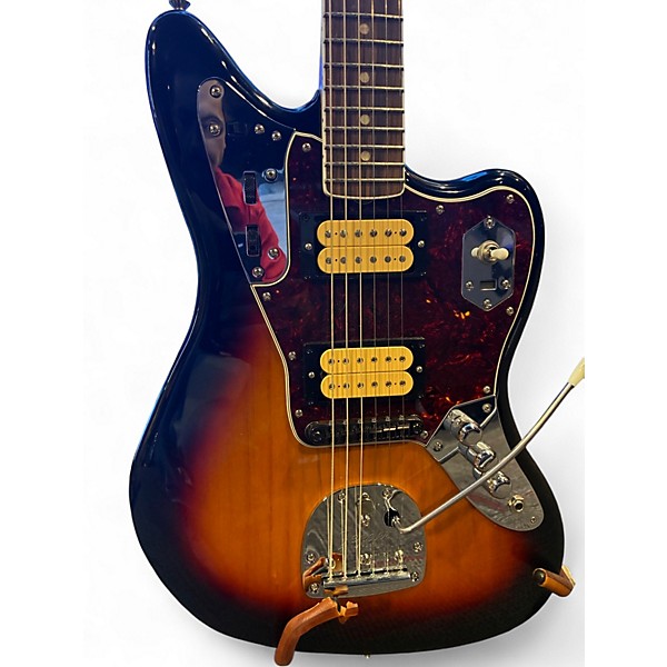 Used Fender Kurt Cobain Jaguar 3 Tone Sunburst Solid Body Electric Guitar