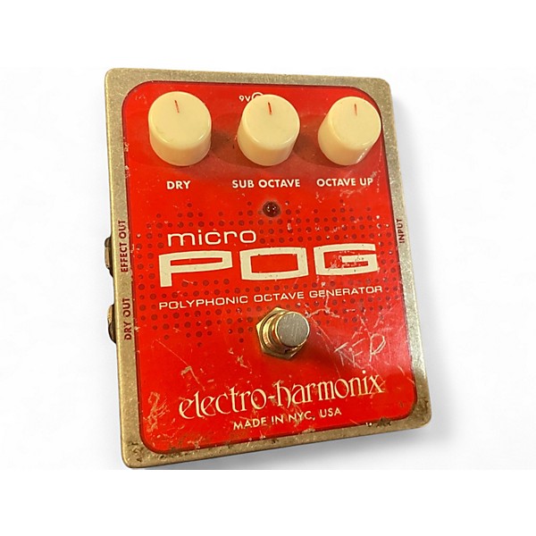 Used Electro-Harmonix Micro Pog Polyphonic Octave Generator Effect Pedal