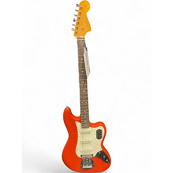 Used Fender Vintera II Bass IV Fiesta Red Electric Bass Guitar