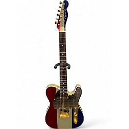 Used Fender buck owens Red White and Blue Solid Body Electric Guitar