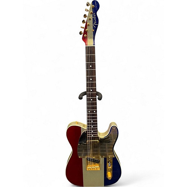 Used Fender buck owens Red White and Blue Solid Body Electric Guitar