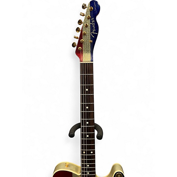 Used Fender buck owens Red White and Blue Solid Body Electric Guitar