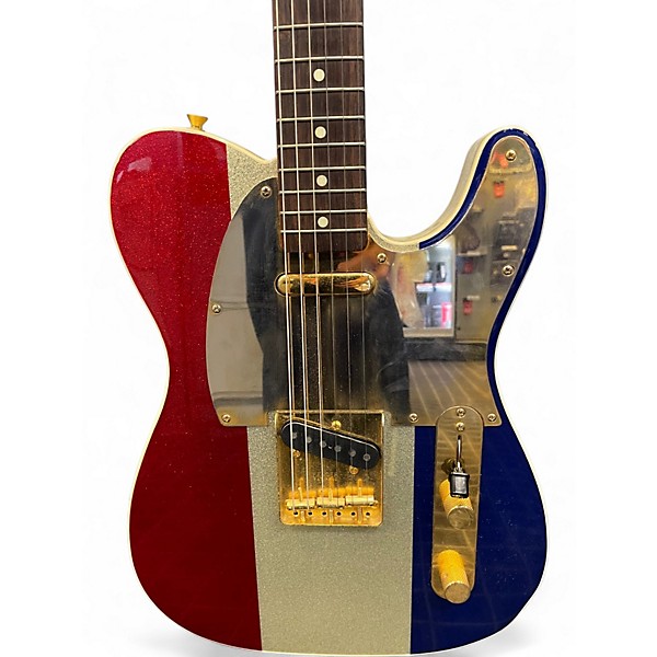 Used Fender buck owens Red White and Blue Solid Body Electric Guitar