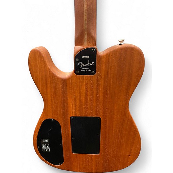 Used Fender American Acoustasonic Telecaster Blue Acoustic Electric Guitar