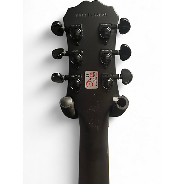 Used Epiphone Prophecy Les Paul Custom Plus Trans Black Solid Body Electric Guitar