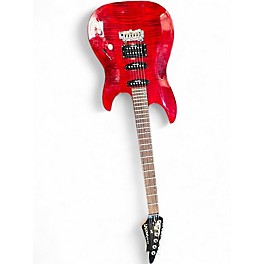 Used Laguna LE422 Trans Red Solid Body Electric Guitar