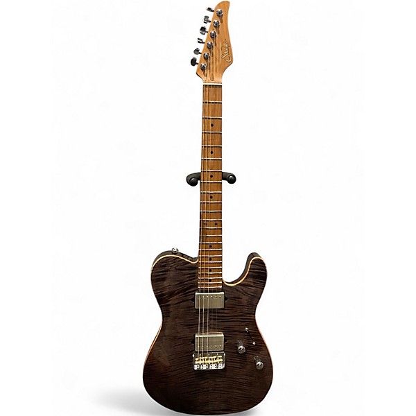 Used Suhr CLASSIC T CUSTOM TRANS CHARCOAL Solid Body Electric Guitar